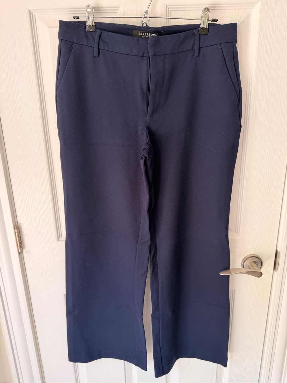 Liverpool Navy Wide Leg Pants